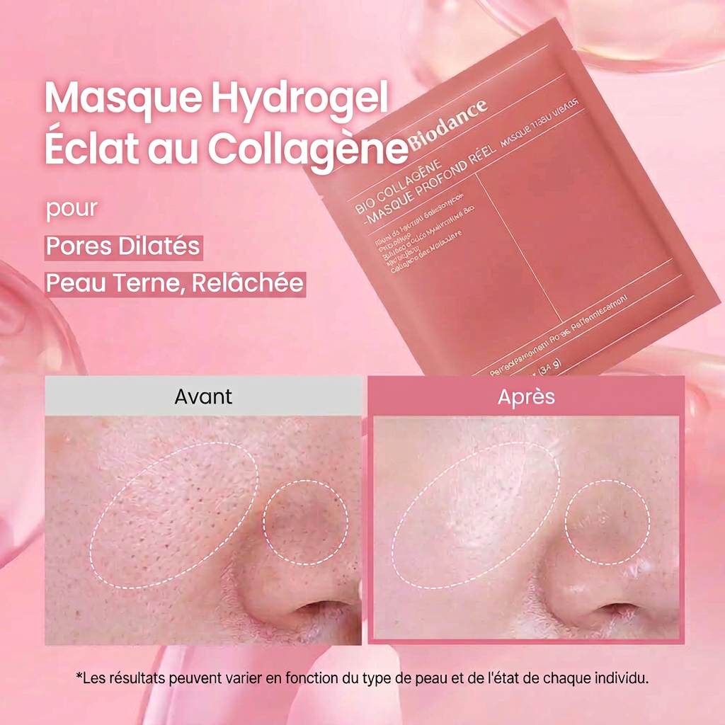 Avant / Après — pores resserrés